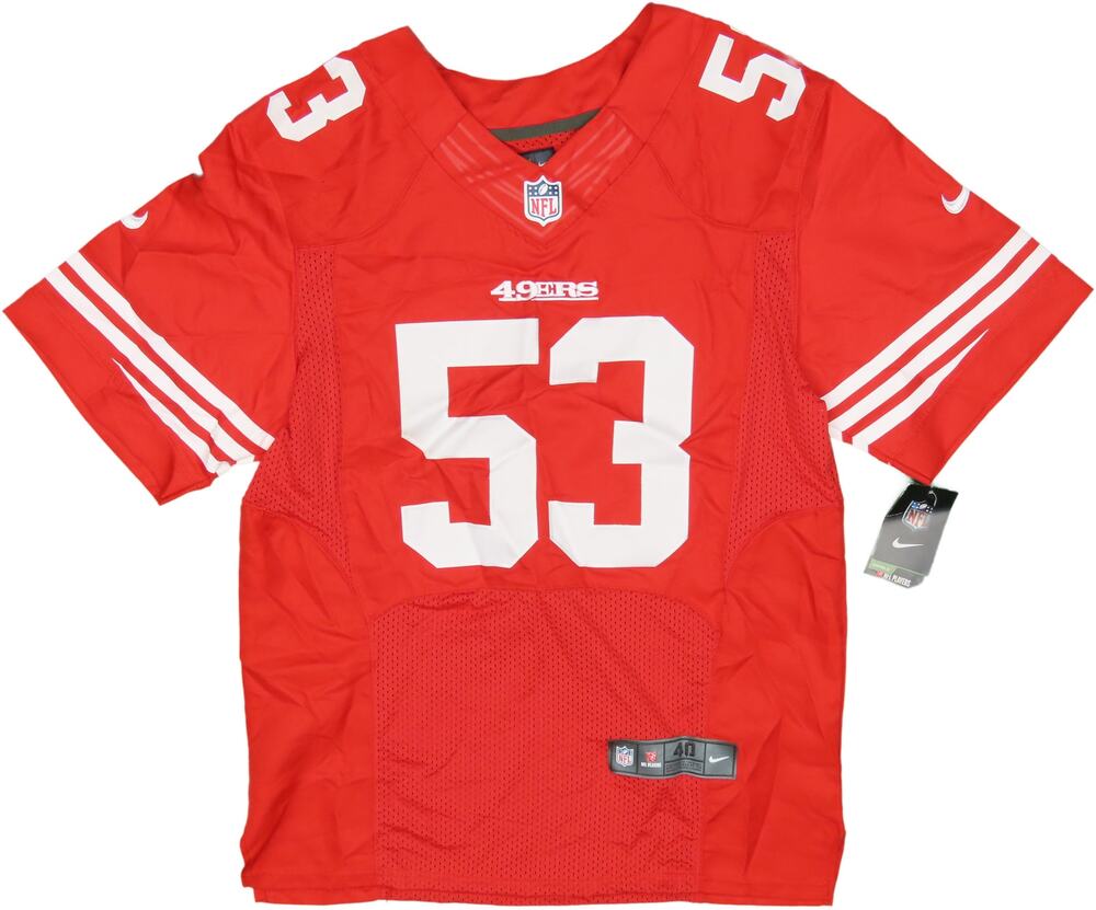 Nike Navorro Bowman 53 San Francisco 49ERS NFL Authentic Sewn Stitched Jersey